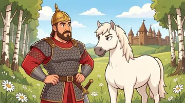 Богатырь из русского мультфильма по фото