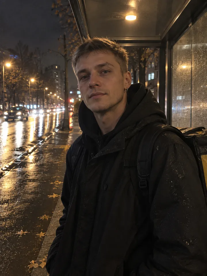 До — Киберпанк по своему фото: неон и дождь