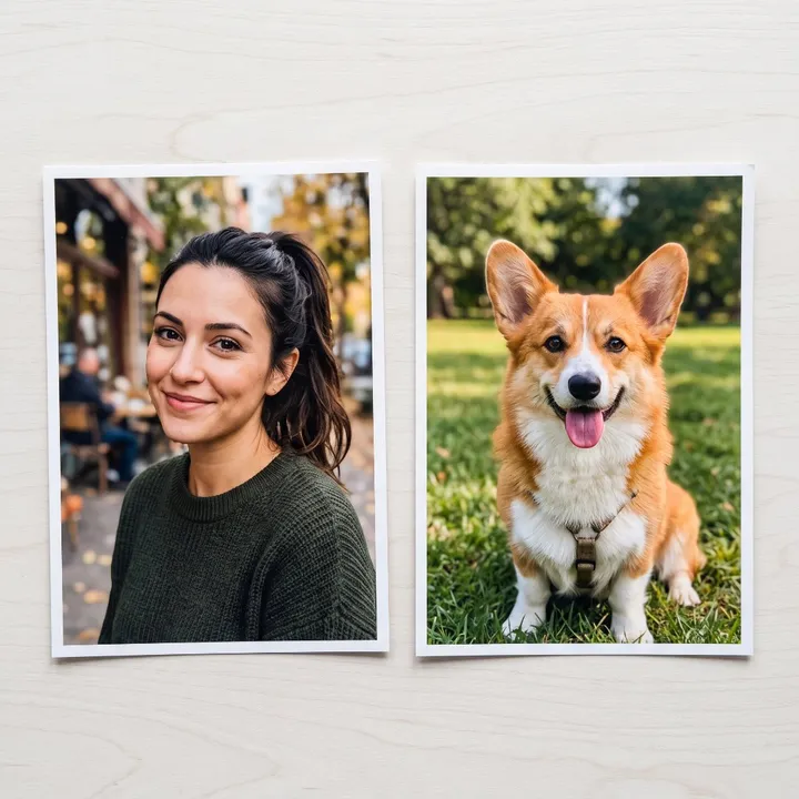 До — Фотосессия с питомцем по двум фото в Gemini