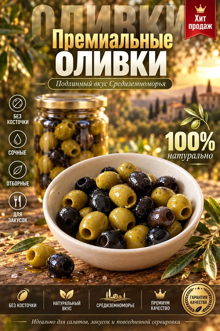 После — Карточка продукта питания с инфографикой по фото
