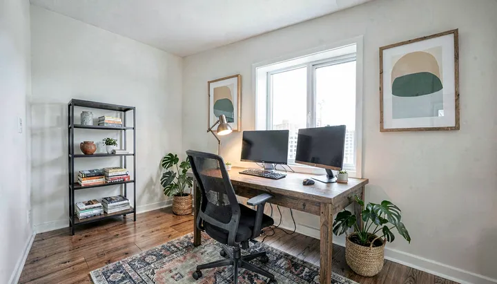 Промпт Midjourney: домашний кабинет / home office