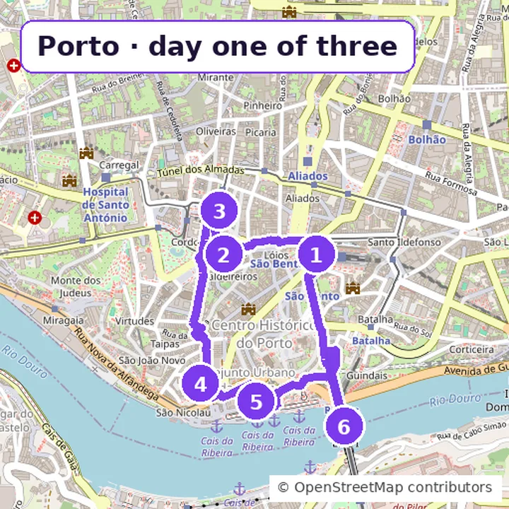 Multi-day trip itinerary from one base, day by day — example output