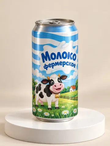 Перенос этикетки на товар: макет упаковки по двум фото