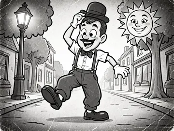 Персонаж мультфильма 1930-х по фото