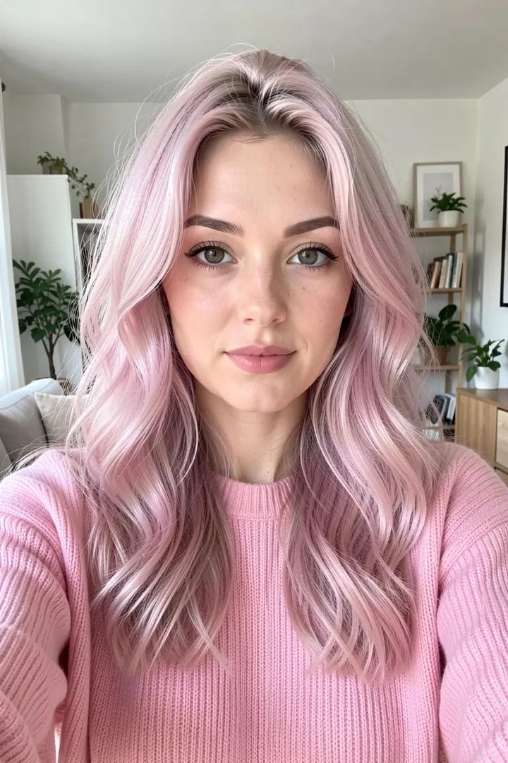 До — Девушка в розовом коридоре: пайетки и воланы