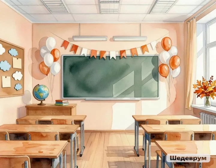 Оформление класса к 1 сентября: эскиз макета
